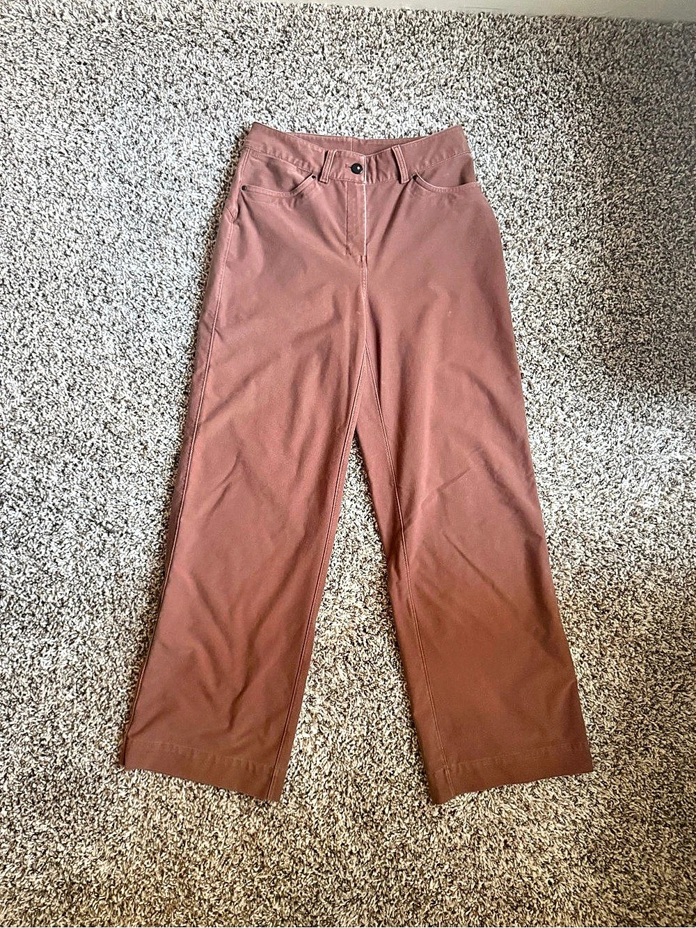lululemon Wide Leg Pants in Brown Waist 26